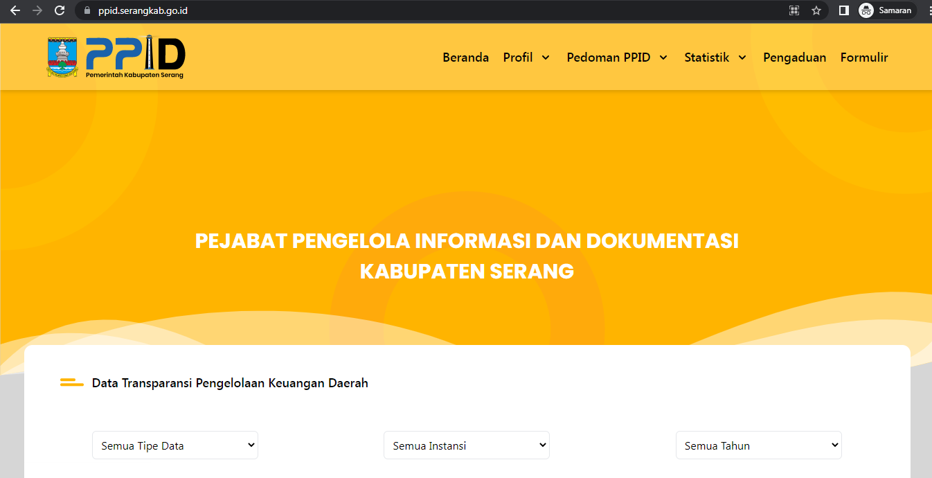 1. Apakah Badan Publik Sdr memiliki Web/Situs/Portal khusus PPID?