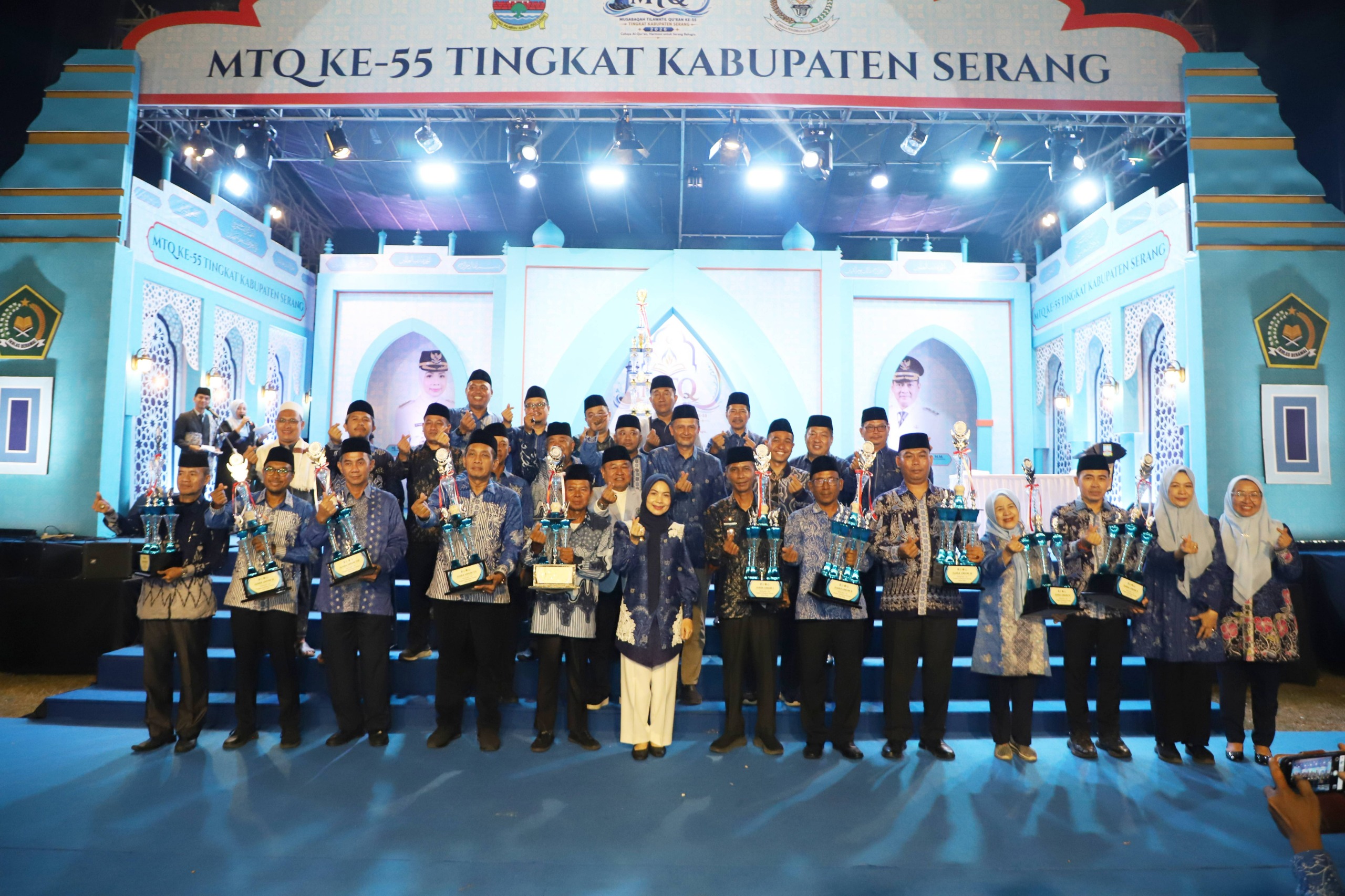 Ditutup Bupati Ratu Zakiyah, Pulo Ampel Juara Umum MTQ ke 55 tingkat Kabupaten Serang 2026