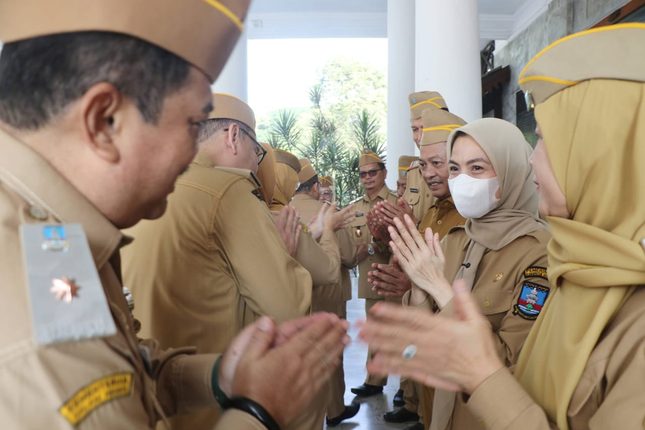 Halal Bihalal, Bupati Serang Ratu Zakiyah Tekankan ASN Kembali Fokus Beri Pelayanan